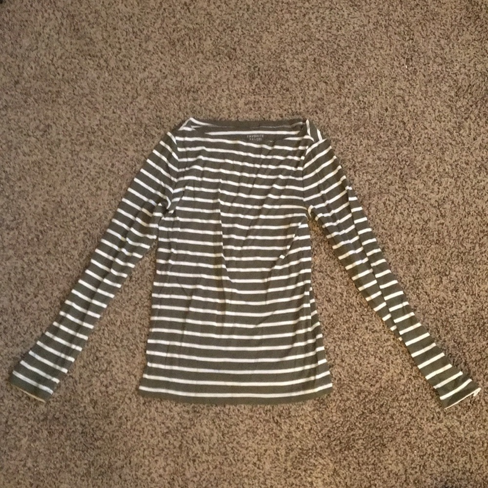 Green striped t-shirt